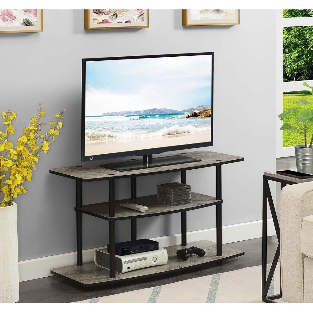 Convenience Concepts Designs2Go No Tools 46 inch 3 Tier Wide TV Stand