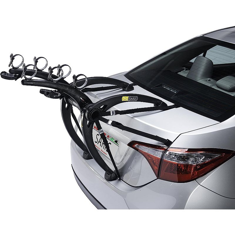 Saris Bones Trunk Bike Rack， Bike Rack for Car and SUV， 3-Bikes - 3 Bikes