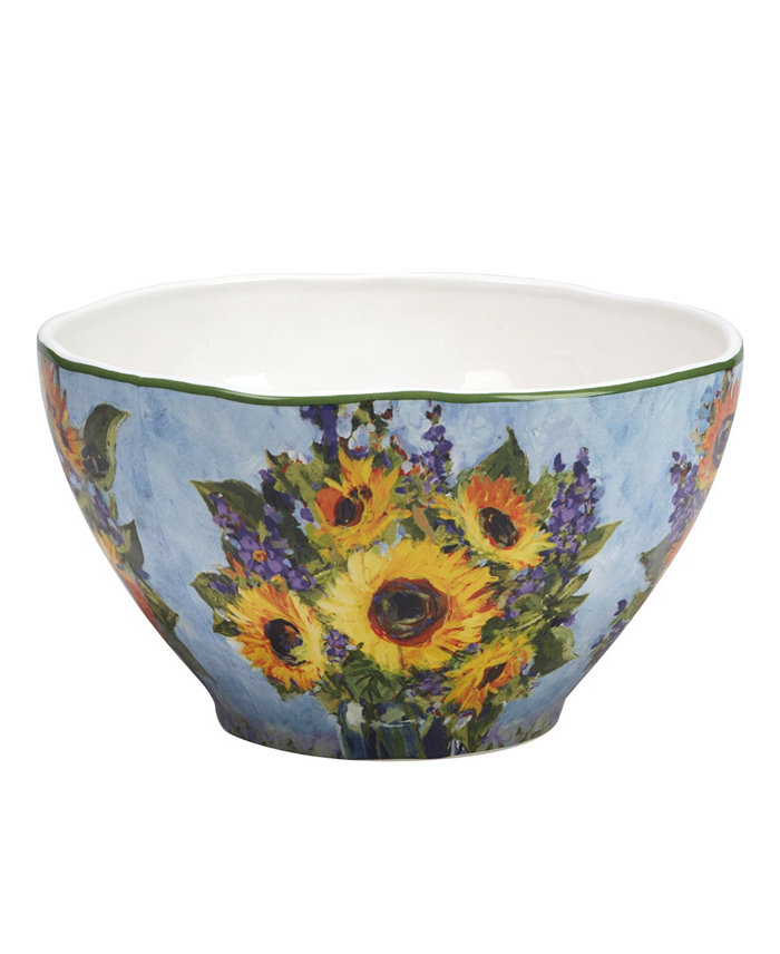 Certified International Sunflower Bouquet Deep Bowl 9