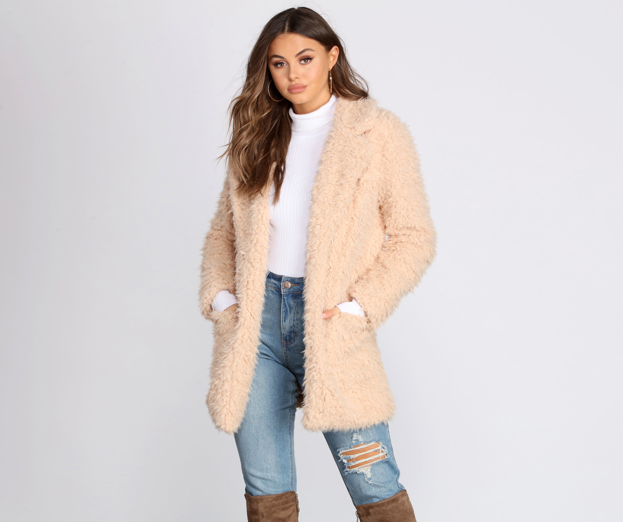 No Chill Faux Fur Long Jacket