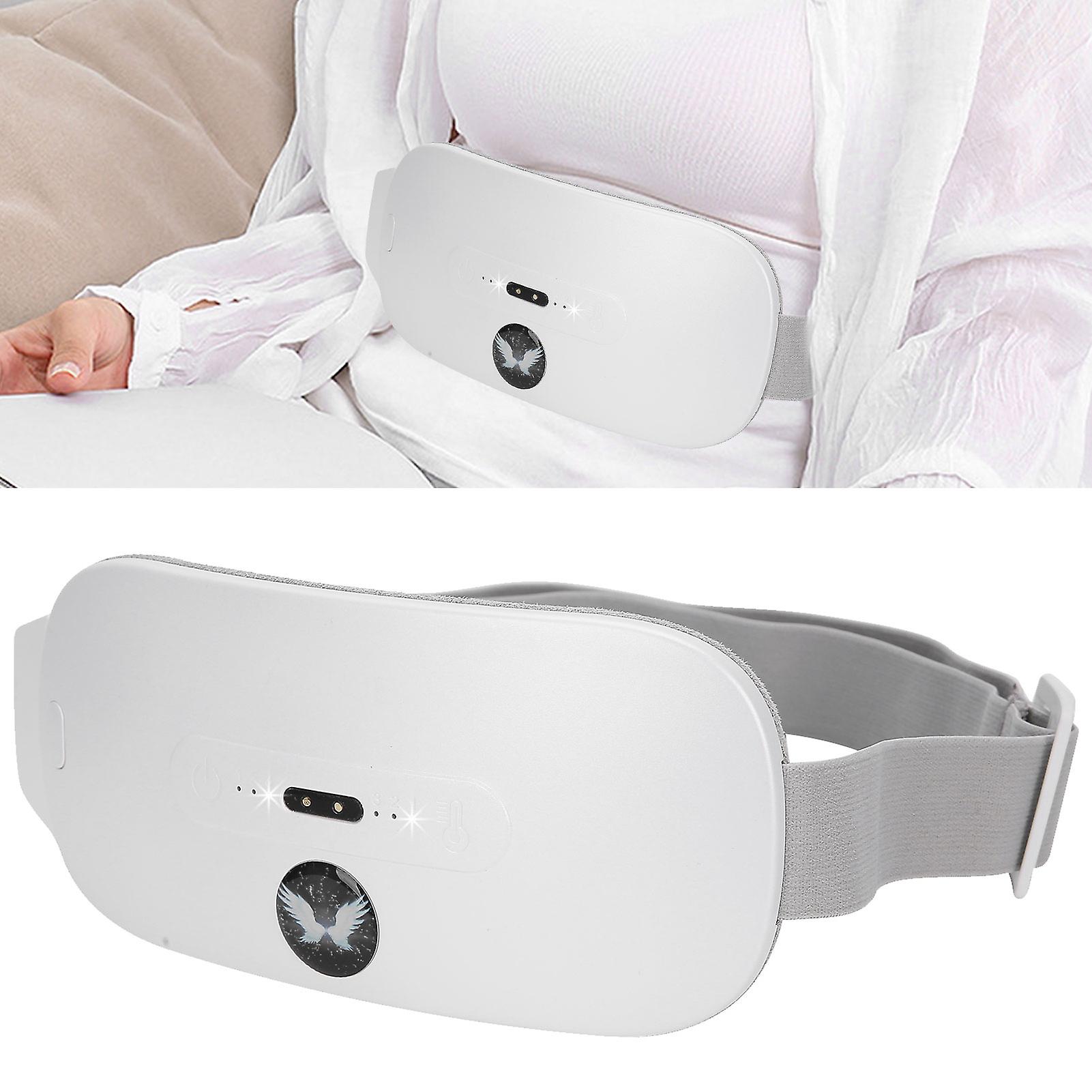 Menstrual Heating Pad Farinfrared Warming Uterus Waist Belt Cramp Relief Heater(white )