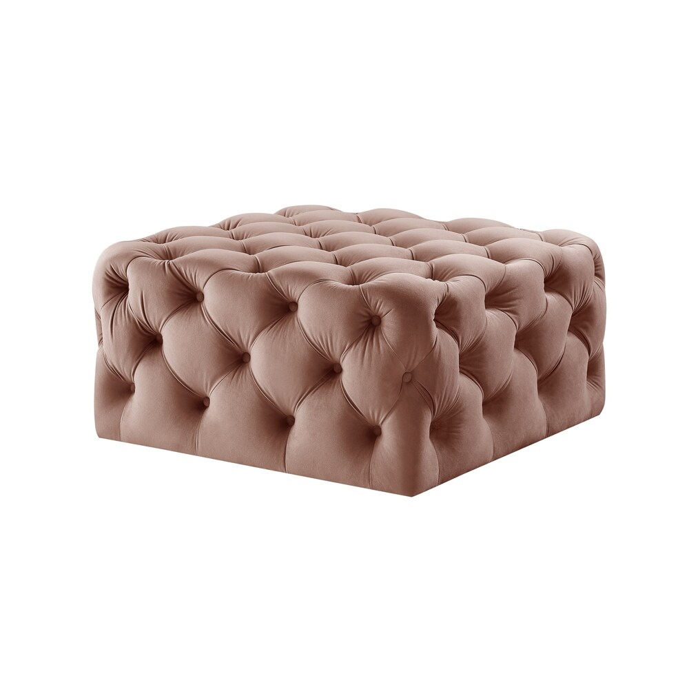 Gordon Diamond Tufted Square Shape Cocktail Ottoman