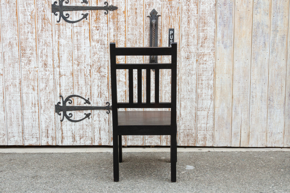 Rustic Solid Teak Colonial Chair   Transitional   Dining Chairs   by De cor  Houzz