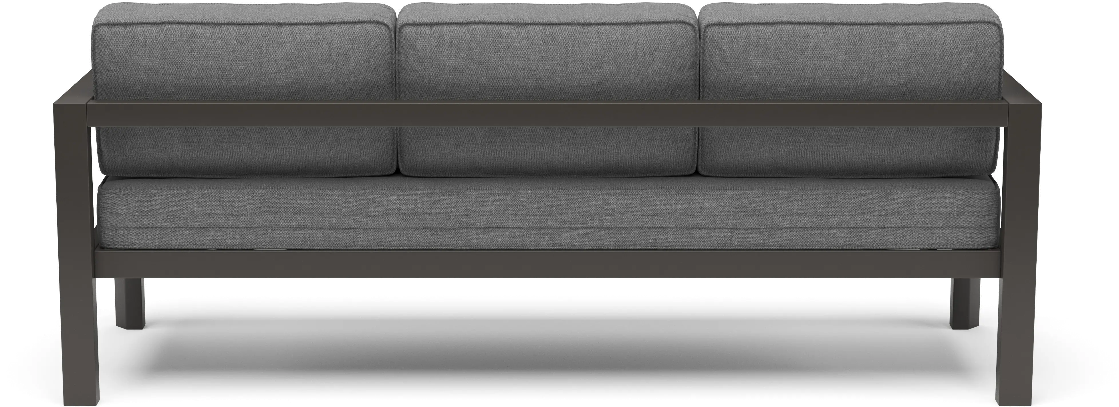 Grayton Gray Outdoor Aluminum Sofa