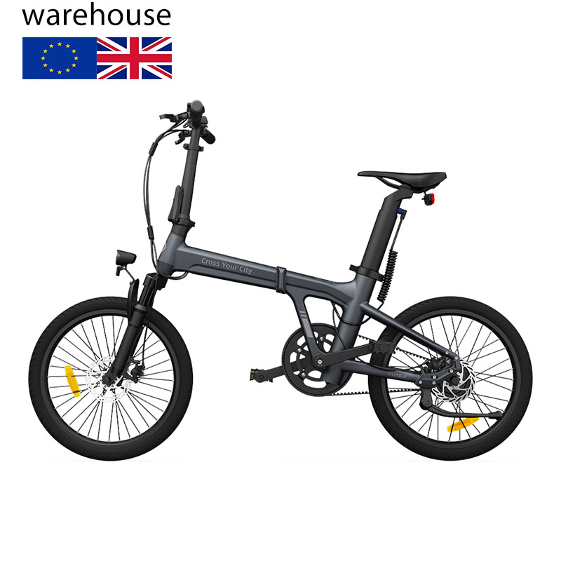 UK Wareshoue  2023 New 250W ADO A20 Lite Electric Folding Bike Bicycle Hybrid Green City Road Bike ebike for adult