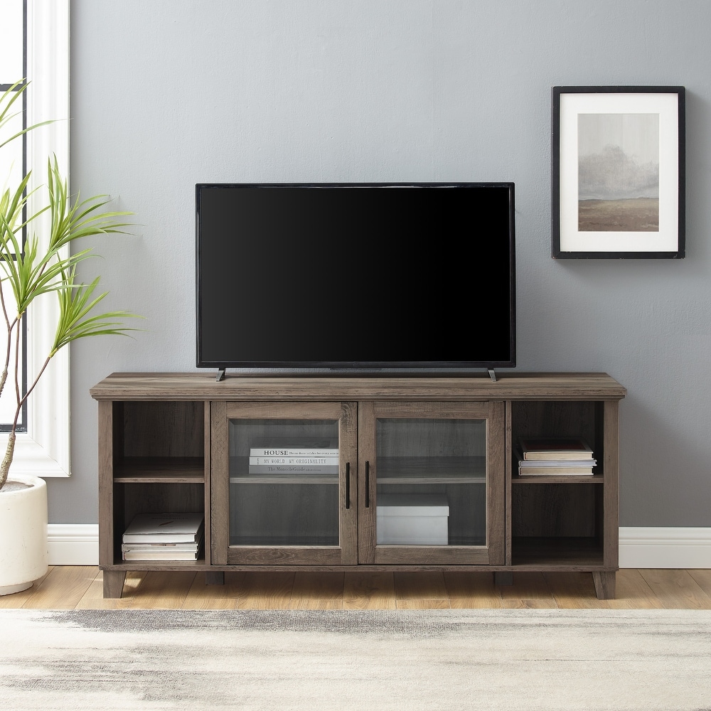 Middlebrook 58 inch Transitional Glass Door TV Stand