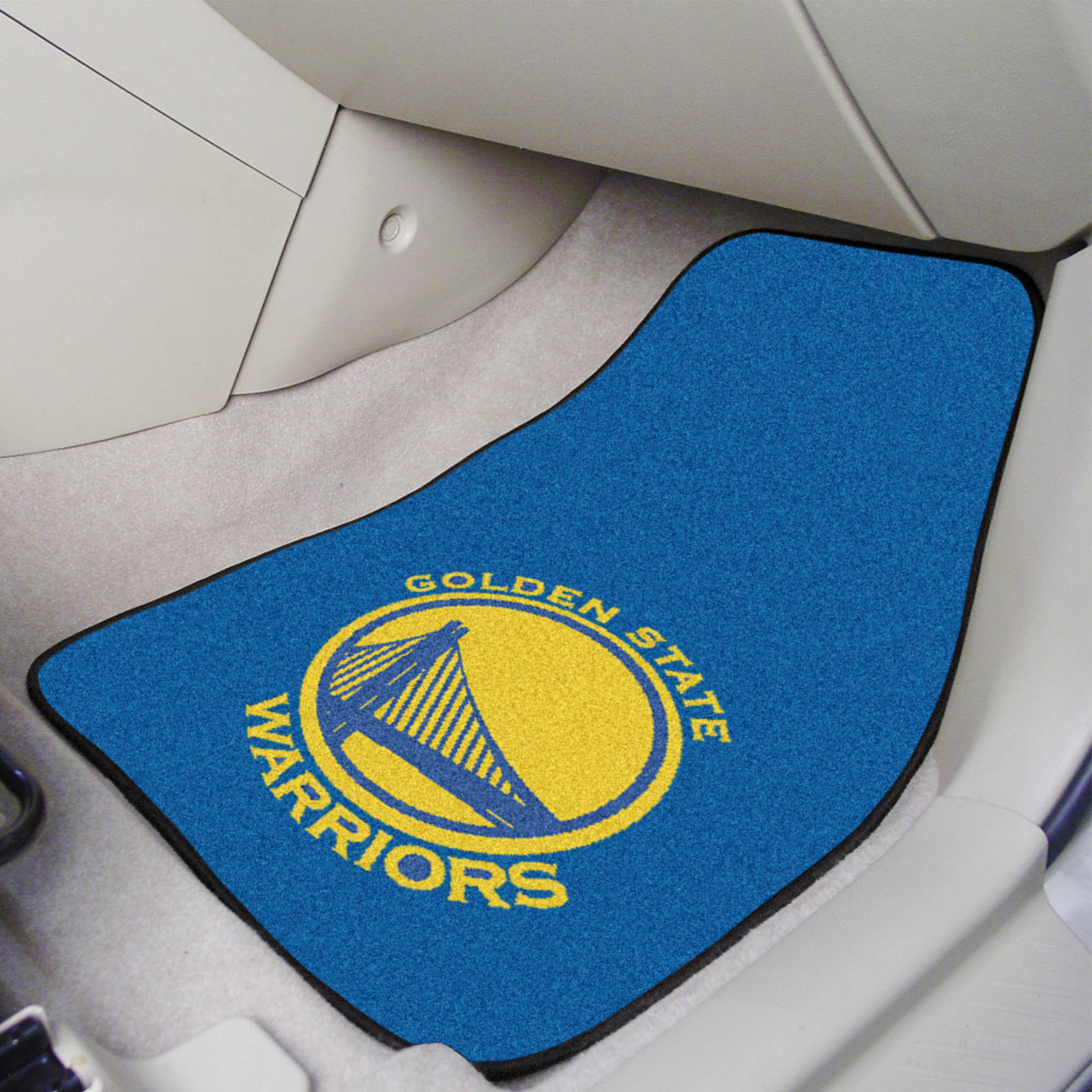 Golden State Warriors 2-pc Carpeted Car Mats 17