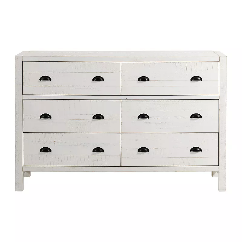 Alaterre Furniture Windsor 6 Drawer Double Dresser