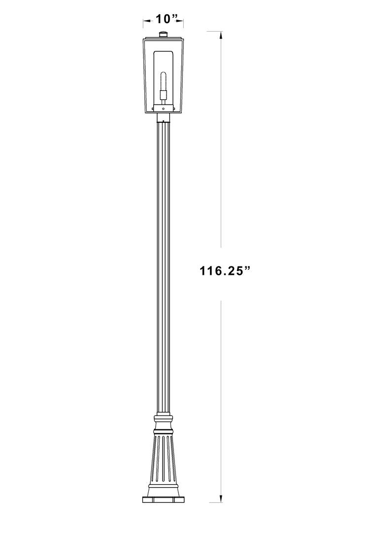 Z-Lite 595PHBR519PBK