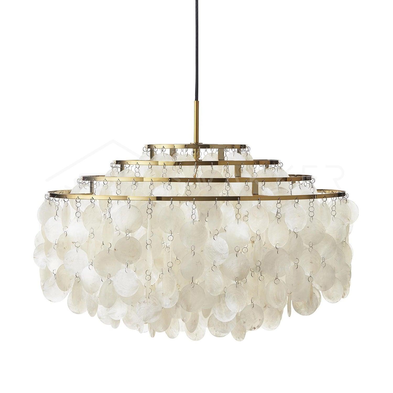 Round Shell Chandelier