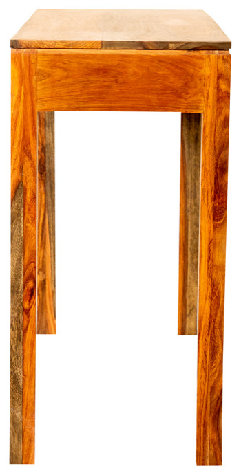 Jamesia Rectangular 2 drawer Console Table Warm Chestnut   Modern   Console Tables   by Modon  Houzz