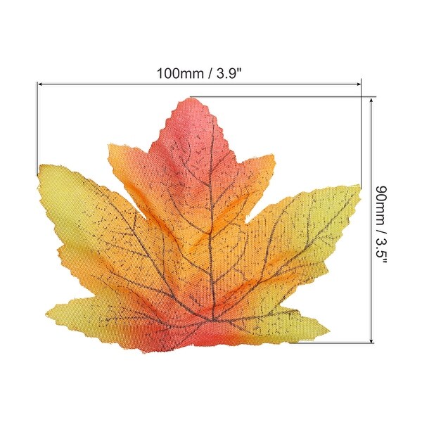 Fake Fall Leaves，200 Pack Artificial Maple Leaves