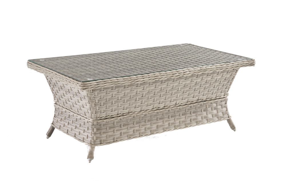 Mayfair Coffee Table With Glass Top   Tropical   Outdoor Coffee Tables   by South Sea Outdoor Living  Houzz