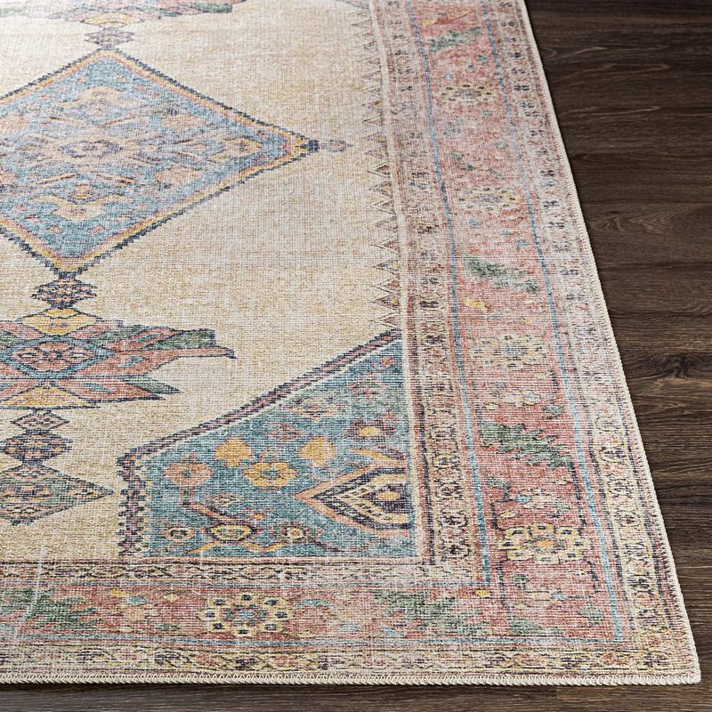 Lagedijk Traditional Washable Area Rug