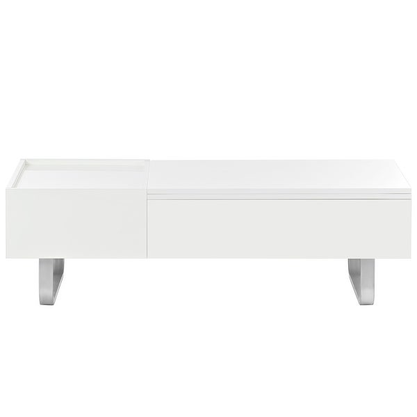 Contemporary Lift-Top Coffee Table with High-Gloss Surface