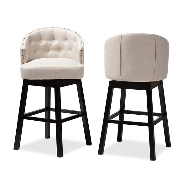 Transitional Swivel Bar Stool (Set of 2)