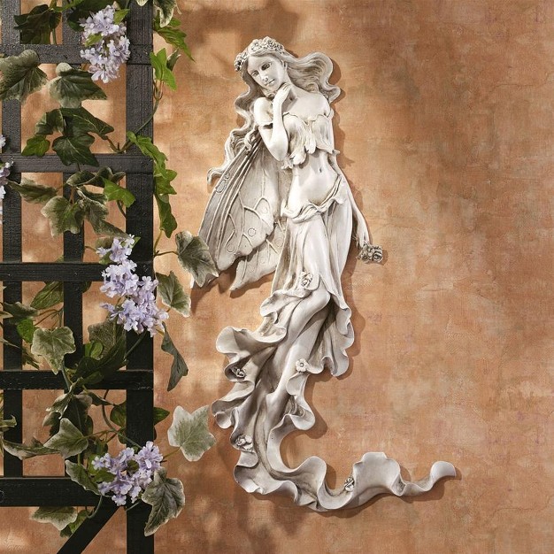 Design Toscano Brianna The Summer Breeze Fairy Wall Sculpture Off white