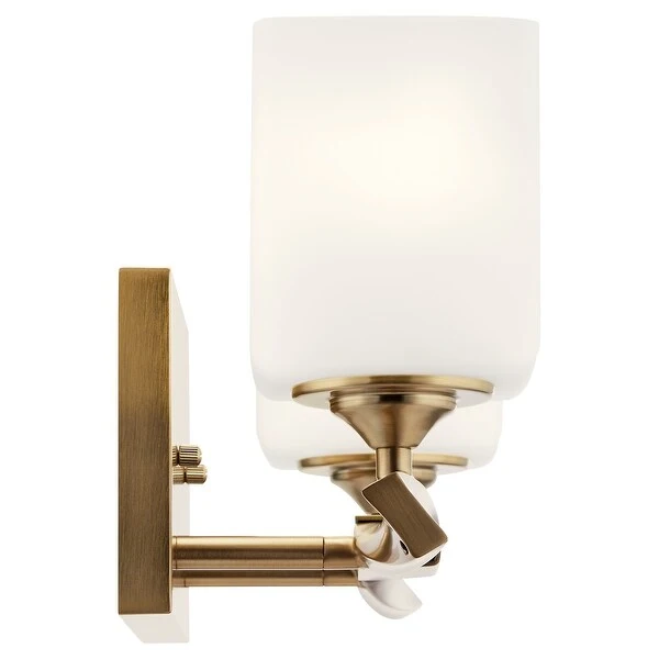 Kichler Lighting Marette 13.5 in. 2-Light Champagne Bronze Vanity Light with Satin Etched Cased Opal Glass