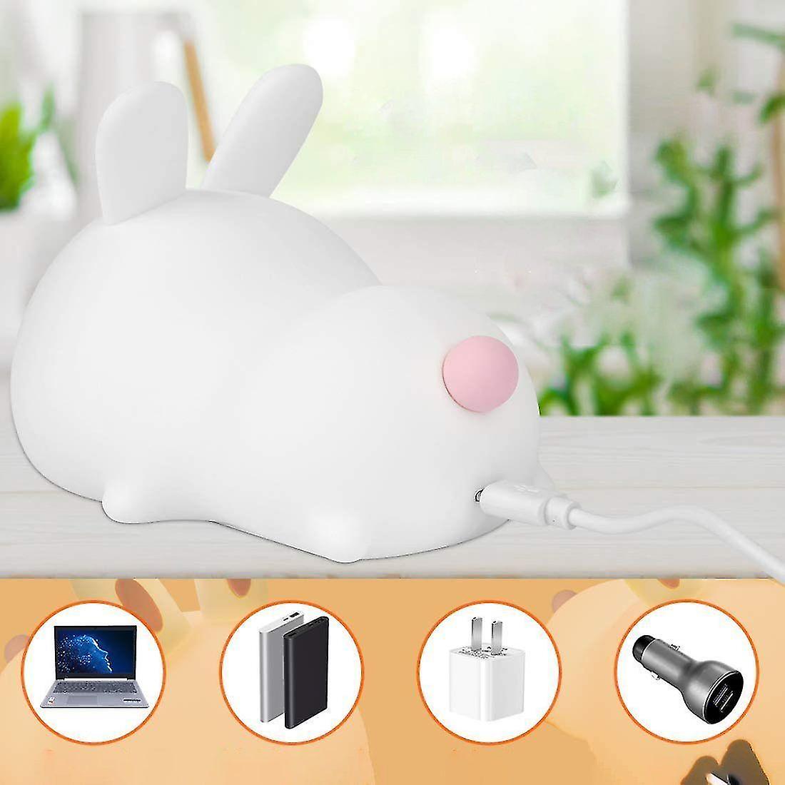 Led Children Night Light， Night Light With Touch Switch Baby Portable Silicone Night Light Dimmable