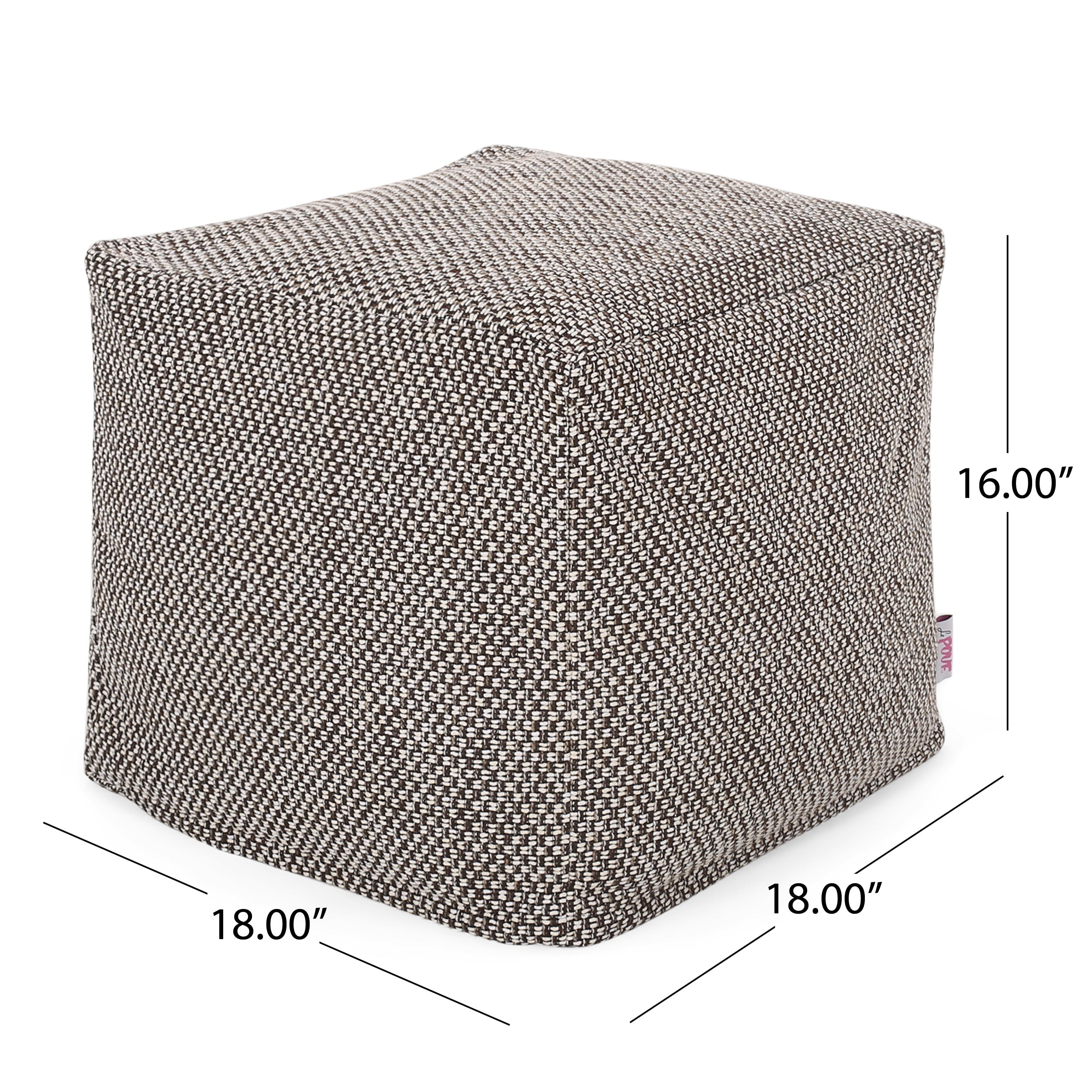 Rakiya Contemporary Fabric Pouf