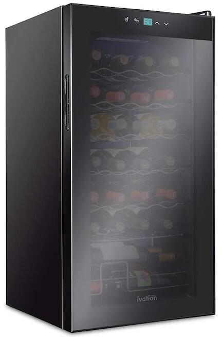 Ivation IVFWCC281B 17 Inch Black Wine Cooler