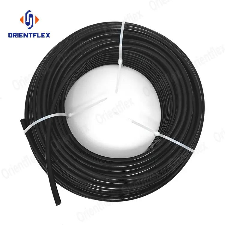 110*4 5Mm 6Mm Tubos De Hdpe 50Mm 120Mm Diameter Pe Water Supply Black Pipe With Yellow Stripe