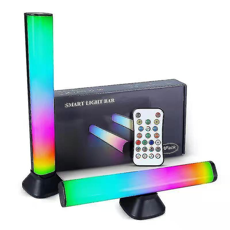 Colour Changing Led Strip Lights With Remote， Gaming Table Lamps Play 46 Lighting Modes， Rgb Ambianc