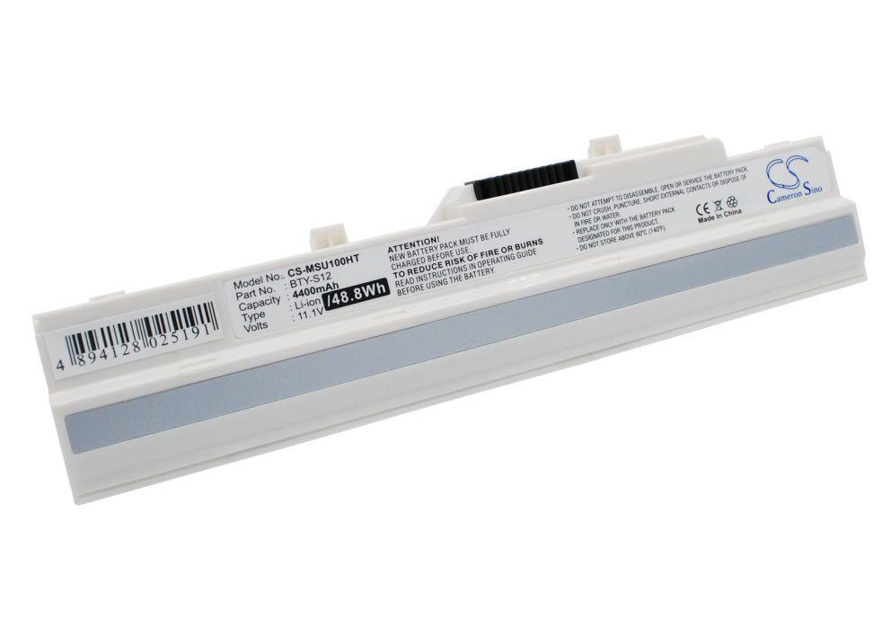 Advent 4211 4212 White 4400mAh Replacement Battery BatteryClerkcom Laptop and Notebook