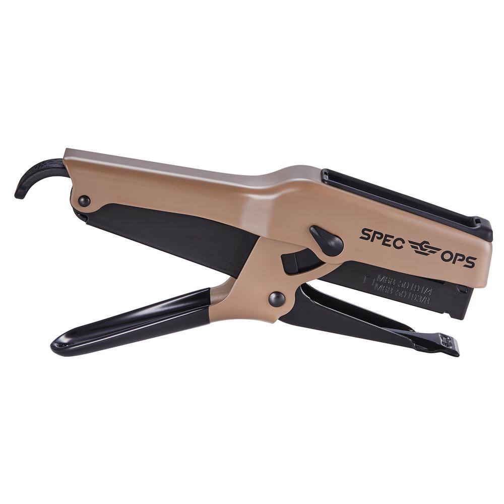 SPEC OPS Elite Duty Packaging Plier Stapler 716 Crown 14 in. - 38 in. Leg Length Staples M68E