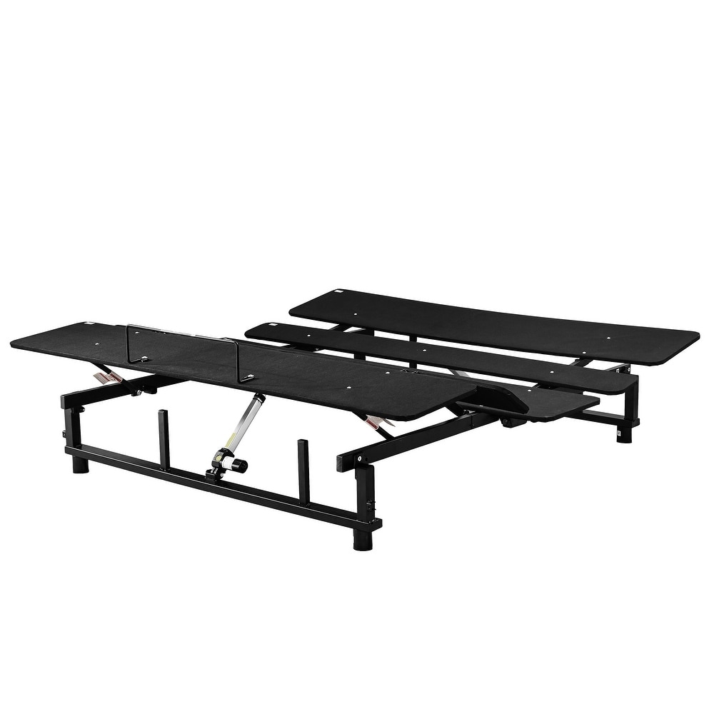 Bed Frame with Adjustable Bed Base Frame  Metal Platform Bed Frame with Head and Foot Incline Wireless Remote