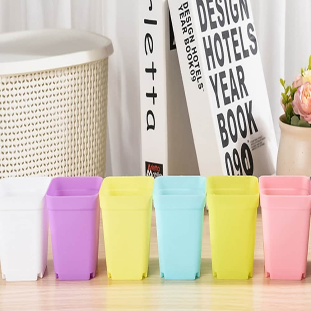 AgfabricSmall Multicolored Plant Nursery Pots 3\