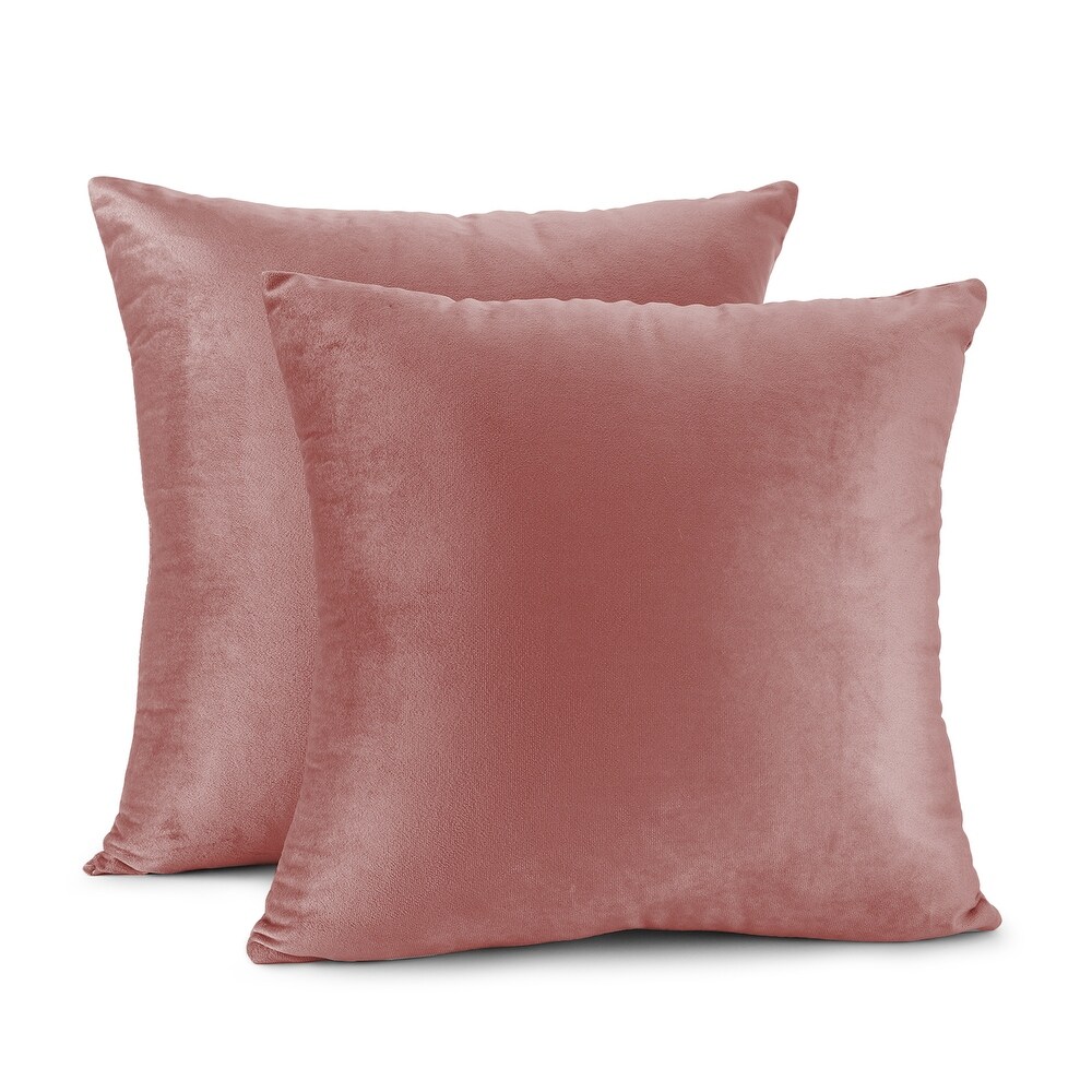 Porch   Den Cosner Microfiber Velvet Throw Pillow Covers (Set of 2)