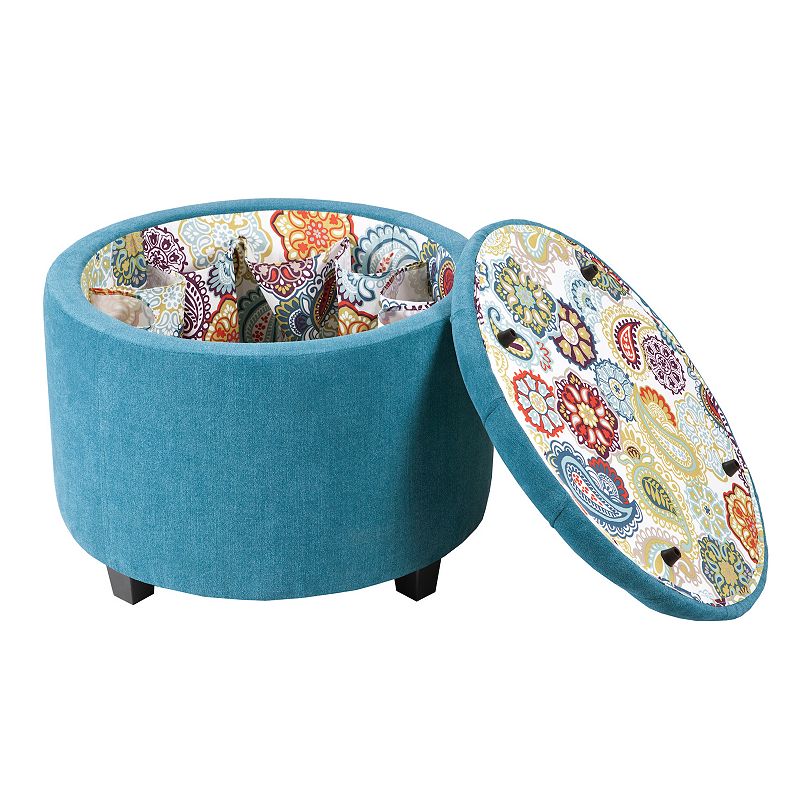 Madison Park Sasha Storage Ottoman