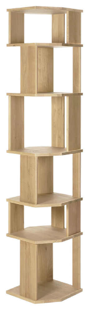 Geometric Oak Bookcase  OROA Stairs   Contemporary   Bookcases   by Oroa   Distinctive Furniture  Houzz