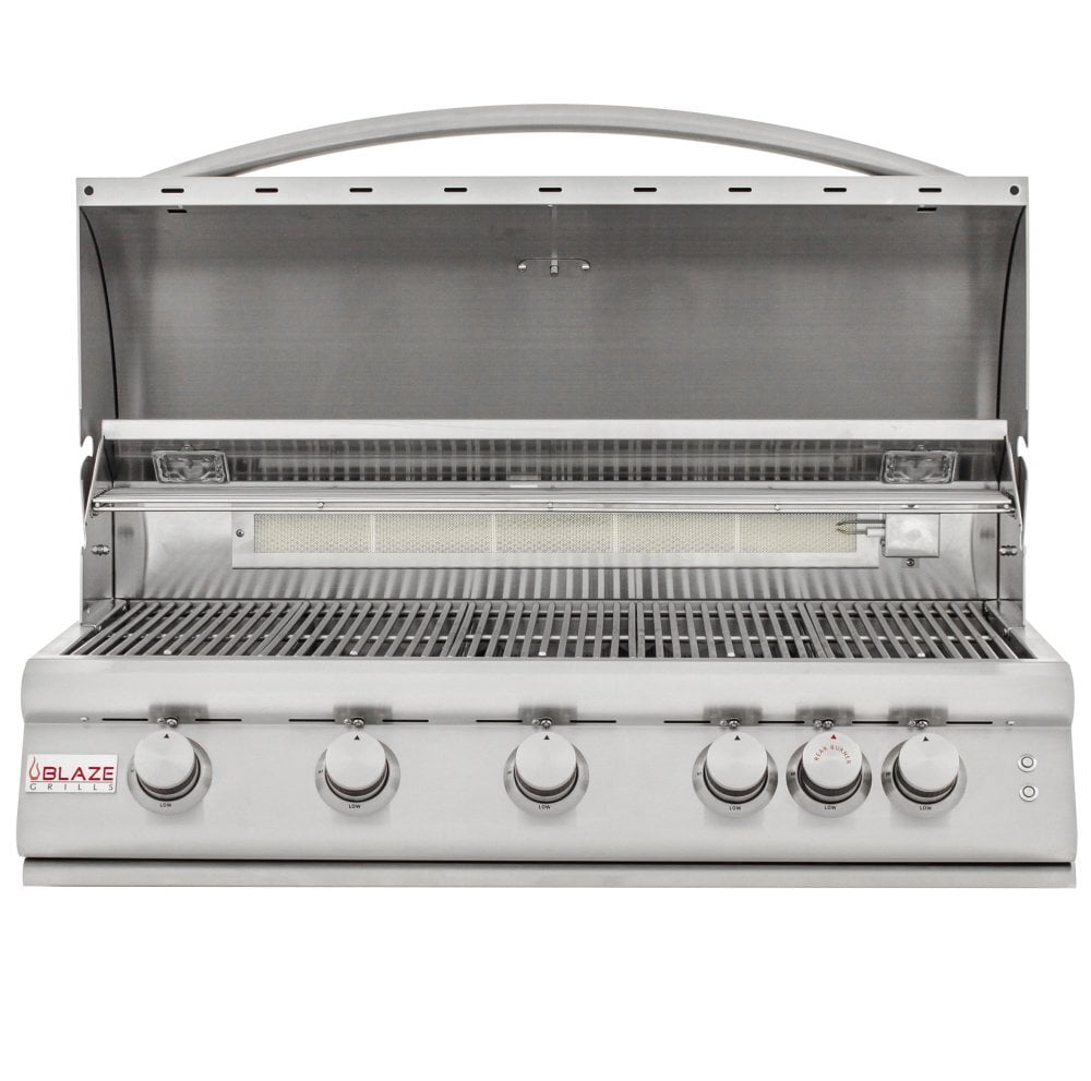 Blaze Grills BLZ5LTE2NG Blaze 40 Inch 5-Burner Lte Gas Grill With Rear Burner And Built-In Lighting System, With Fuel Type - Natural Gas