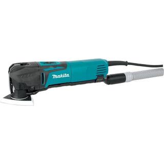 Makita 3 Amp Corded Variable Speed Oscillating Multi-Tool Kit With Blade Sanding Pad Sandpaper Adapter Hard Case TM3010CX1