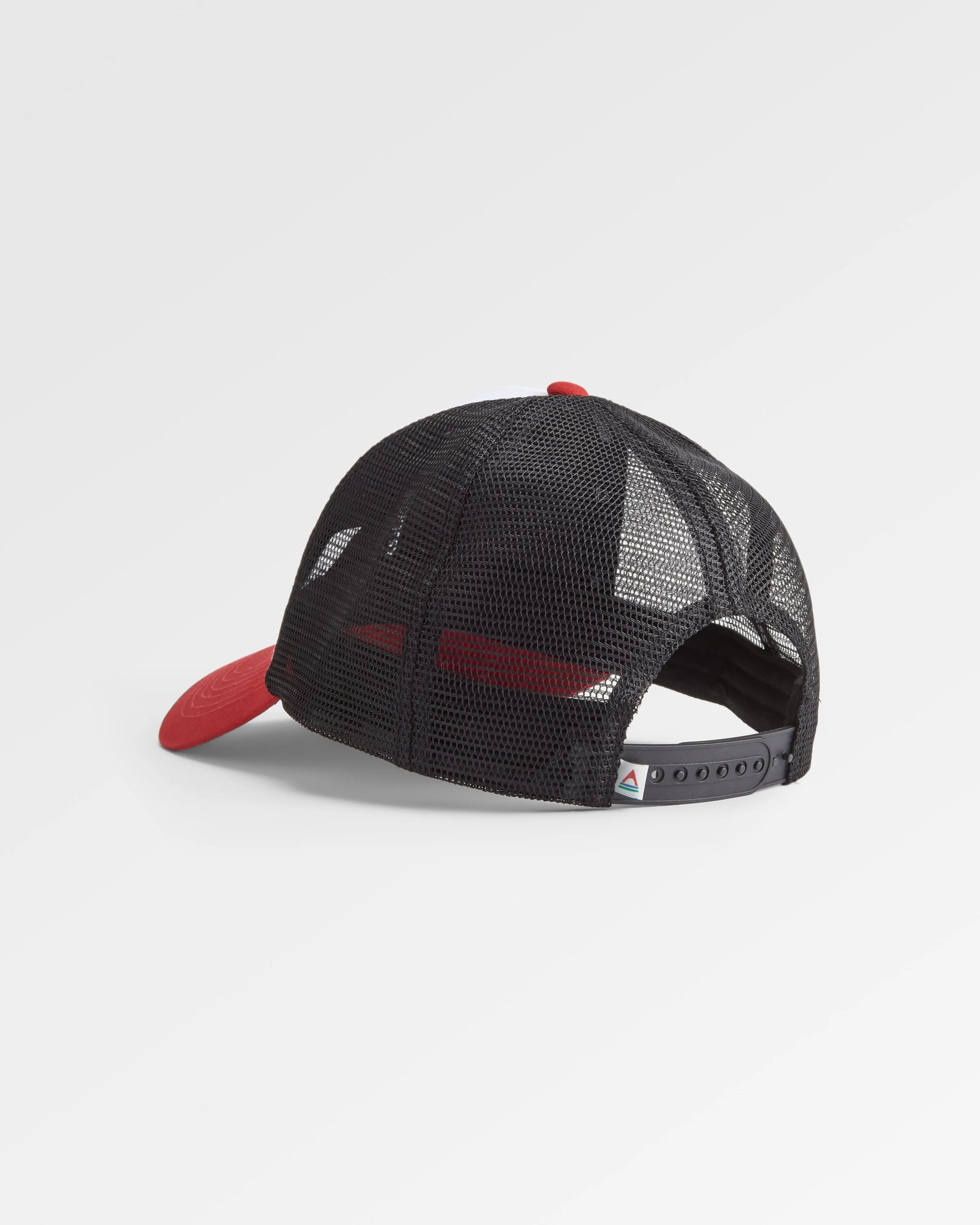 Odyssey Mesh Snapback Cap - Black/ Red Spice