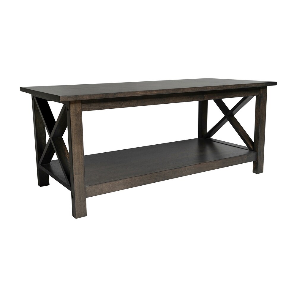 Classic Solid Wood Farmhouse Coffee Table