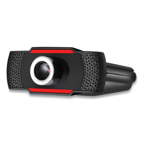 Adesso CyberTrack H3 720P HD USB Webcam with Microphone， 1280 pixels x 720 pixels， 1.3 Mpixels， Black