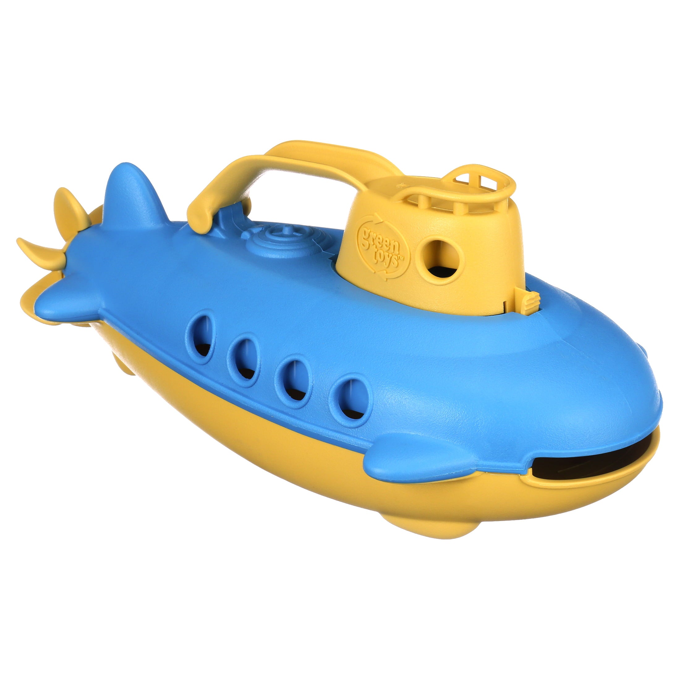 Green Toys Submarine Bath Toy， Yellow Cabin