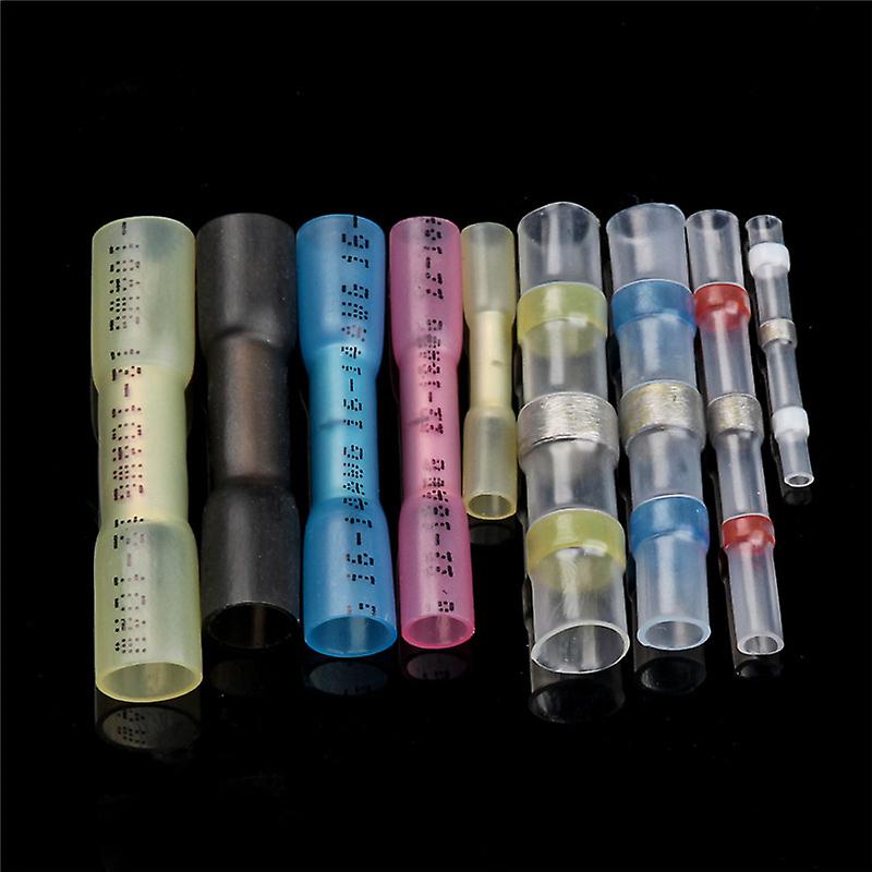 200pcs Waterproof Seal Heat Shrink Insulated Solder Butt Terminals Solder Wire Tube Electric Connectors Terminal Set