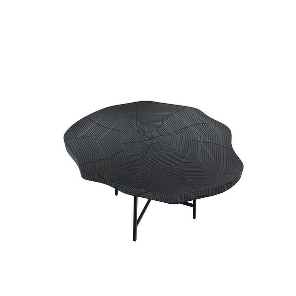 NewRidge Vemdalen Side End Table Large Black European Design