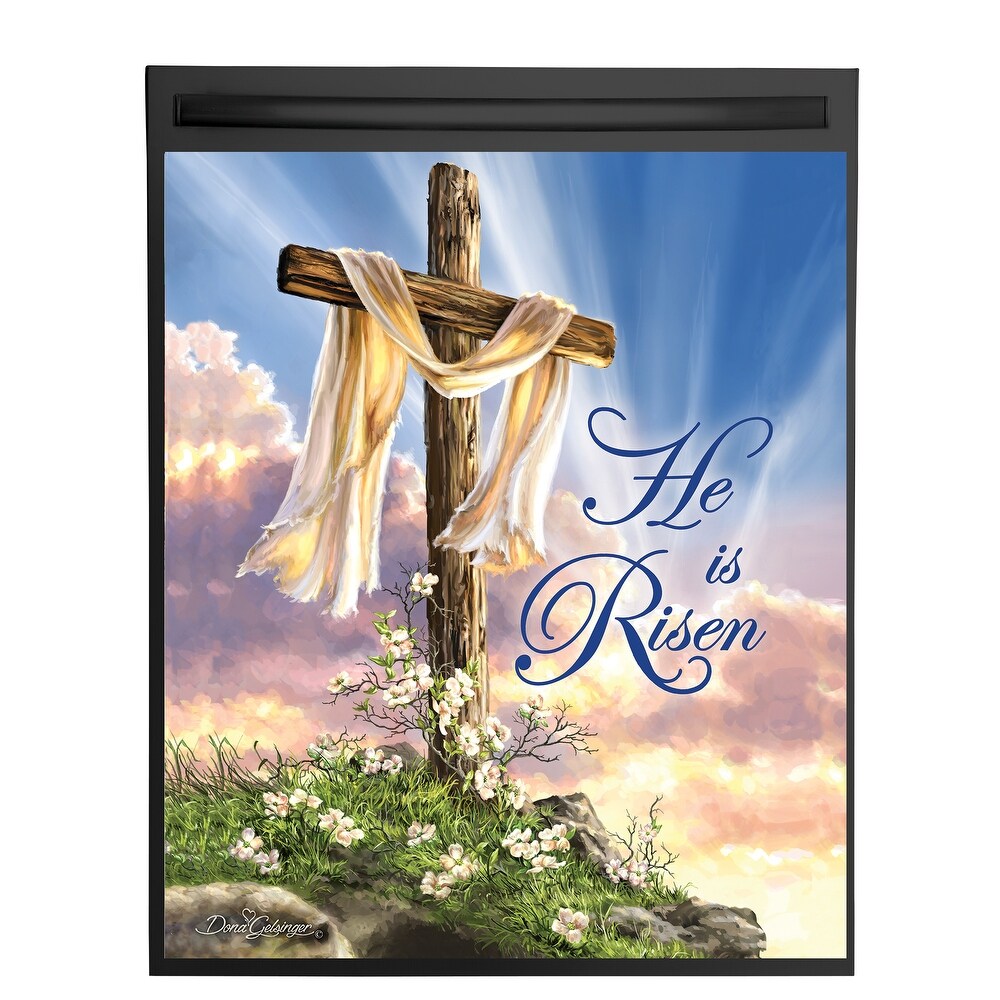 He is Risen Spring Dishwasher Cover Magnet   24.630 x 4.130 x 4.000