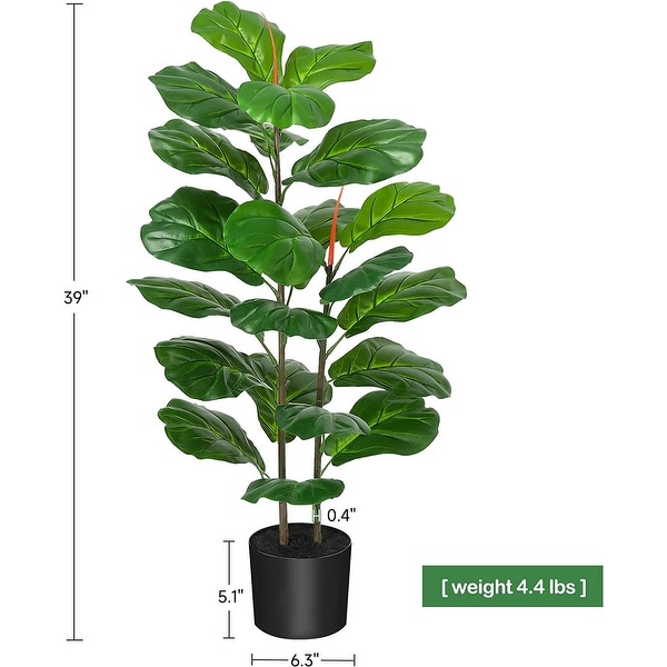 Artificial Tree Fiddle Leaf Fig Plants Faux Plant for Home Decor Indoor Outdoor Office