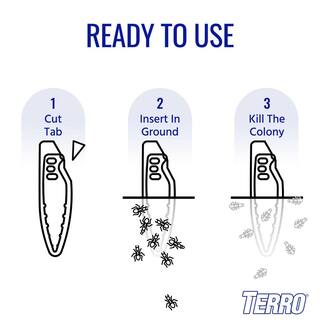 TERRO Outdoor Liquid Ant Bait Stakes (8-Count) T1813