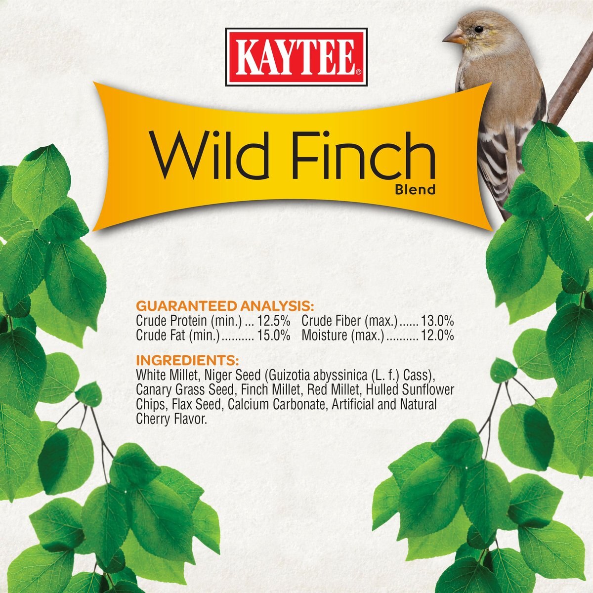 Kaytee Wild Finch Bird Food， 8-lb bag