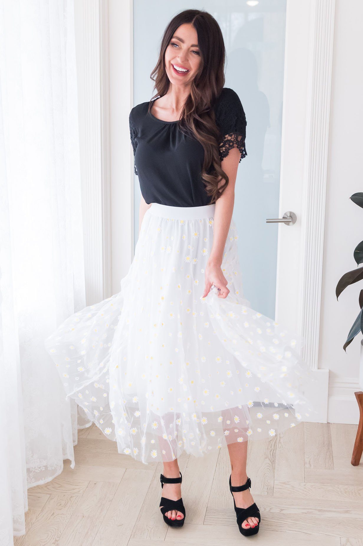 Crazy Daisy Modest Tulle Skirt