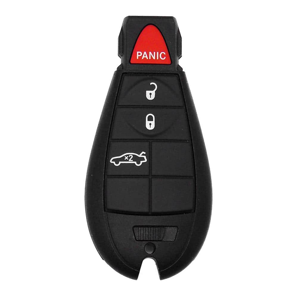 Car Keys Express Chrysler and Dodge Simple Key - 4 Button Fobik with Emergency Key Insert CDFO-E4TZ0SK