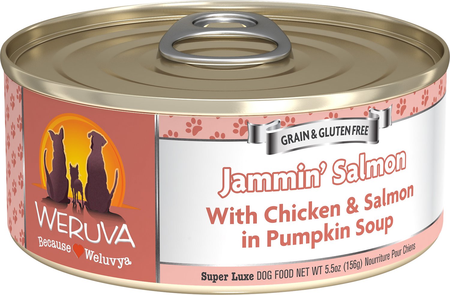 Weruva Jammin Salmon With Chicken and Salmon In Pumpkin Soup Grain Free