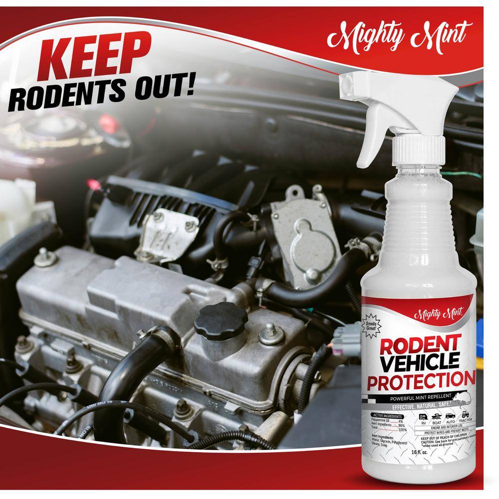 Mighty Mint Rodent Repellent Spray for Vehicle Engines and Interiors Cars Trucks RVs and Boats VS-16